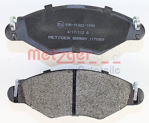 METZGER 1170059 Bremsbelagsatz, Scheibenbremse